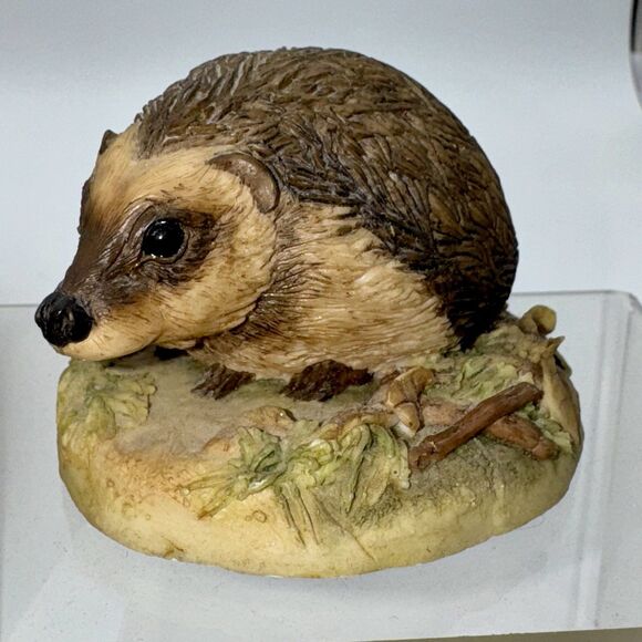 VTG TEVIOTDALE HEDGEHOG Figurine EdlMANN  1984 Wildlife Animal Scotland Handmade - Picture 1 of 6